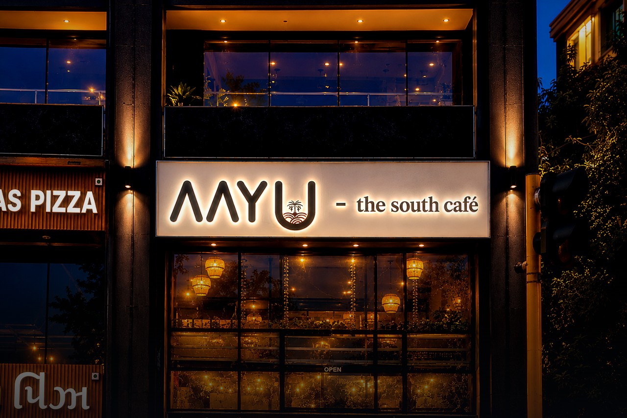 Aayu — LED Sign Board by Aadlabs