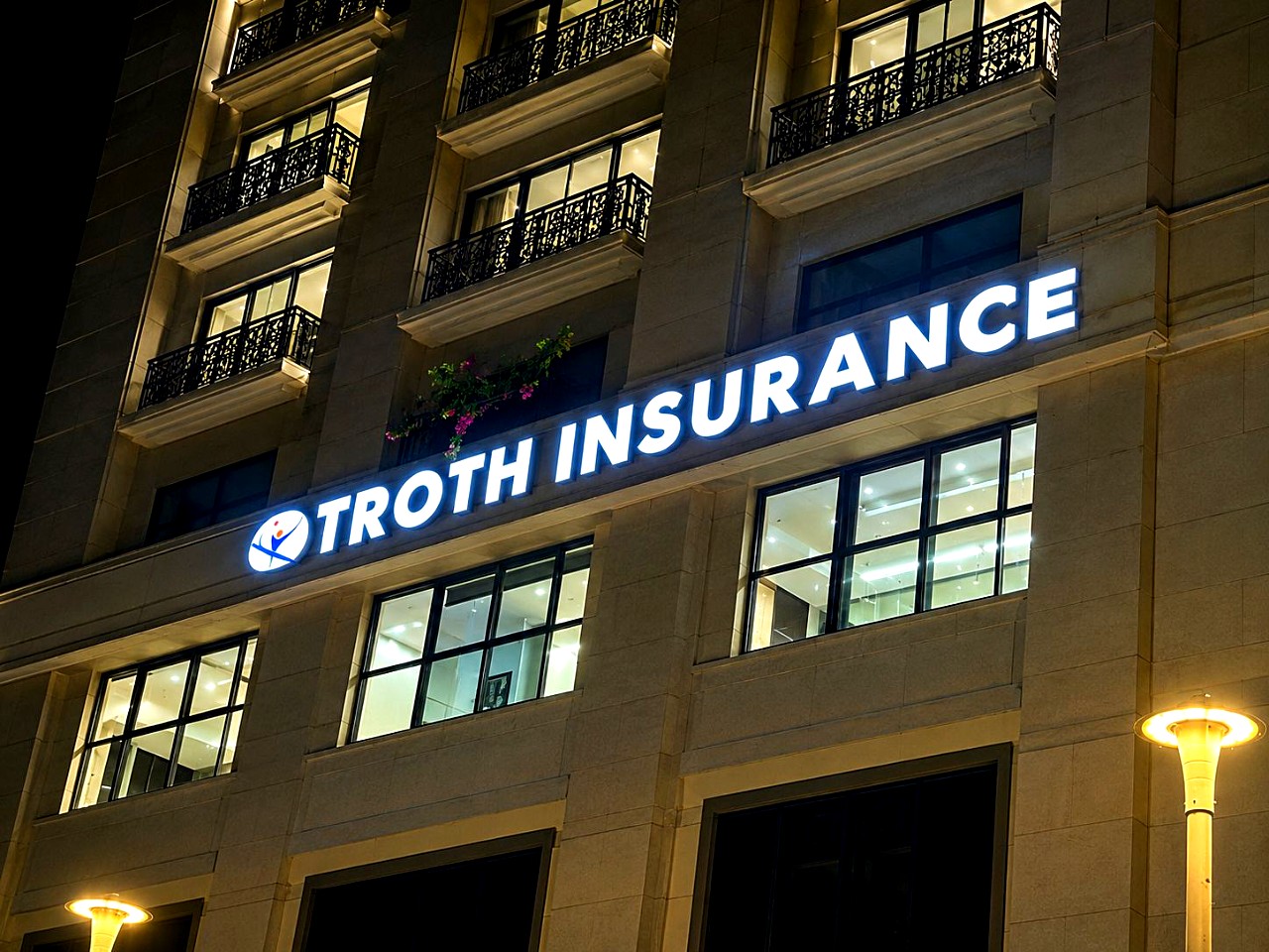 Troth Insurance — LED Sign Board by Aadlabs